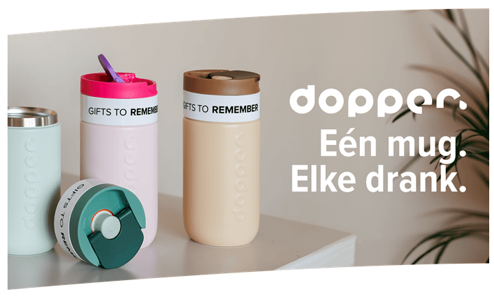 Dopper Travel Mug bedrukken met logo - alles_kan Dopper Travel Mug bedrukken met logo - alles_kan