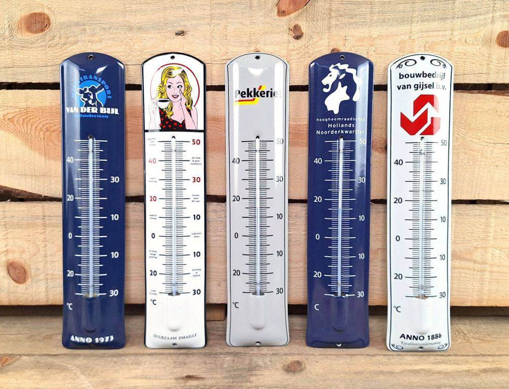 Emaille bord laten maken met logo - emaille-thermometers-7x32cm Emaille bord laten maken met logo - emaille-thermometers-7x32cm