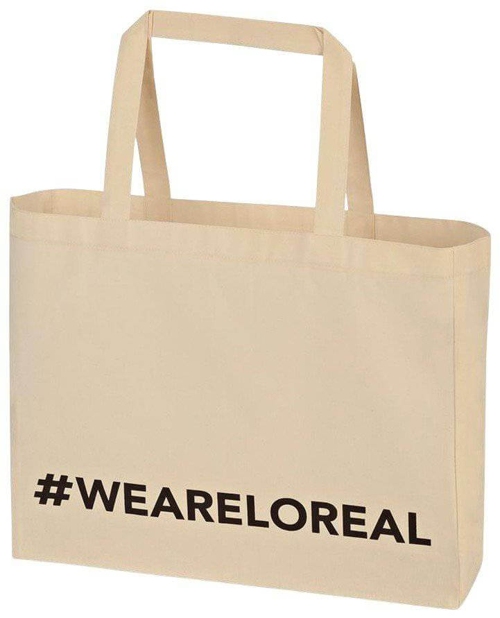 Katoenen tassen op maat laten maken in Europa - katoenen-tas-met-zijpanelen-loreal